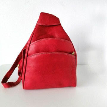Genuine leather backpack
