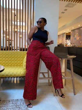 Sybille high waist pants in loincloth