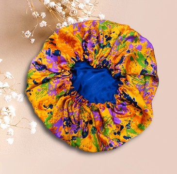Reversible silk beanie / satin nightcap / hair accessories for women