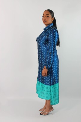 Shirt dress Hilana Blue &amp; Turquoise