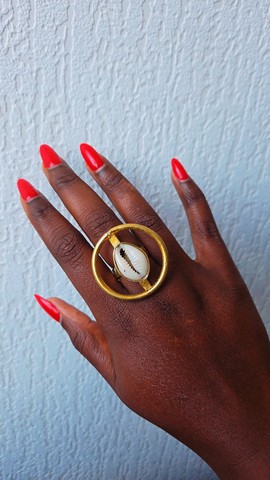 Bague Bronze et Cauris