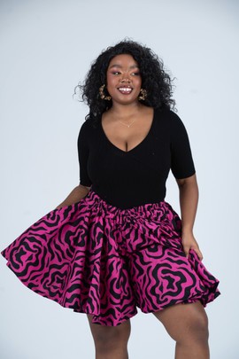 Jolene High Waisted Flared Shorts