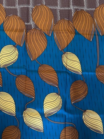 Smooth cotton African wax fabric