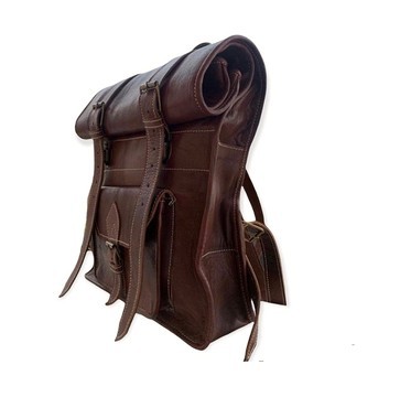 Sac à dos en cuir véritable haute qualité 100% fait main.