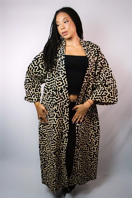 🖤 Kimono Maze – Wax noir &amp; beige