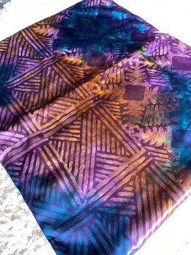 4 Yards Adire Silk Fabric, Nigeria Tribal Dashiki, Nigerian Wedding Dress, Adire Tie Dye Fabric