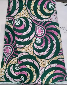 Original Premium Cotton Satin Wax Vlisco Hollandais fabric/ Dutch Wax/ Hollandais Wax