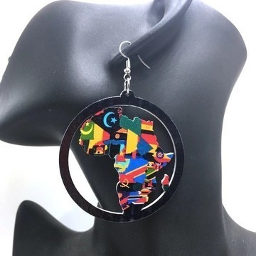 Black africa earrings