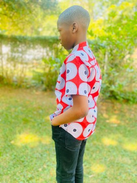 Chemise courte manche garçons MUAYE ( 11/12 ans uniquement)