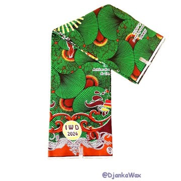 Pagne officiel du 8 mars 2024 Cameroun 100% coton 6 yards