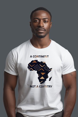 T-shirt "L'Afrique est un continent pas un pays"