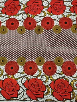 COUPON AFRICAN WAX FABRIC PATTERN: