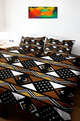 African Tribal Print Bedding Set Duvet and Pillow Covers (MORE SIZES AVAILABLE)