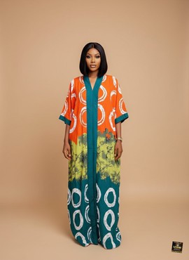 Adire Maxi Kaftan