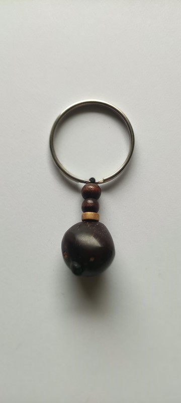 Porte-clés sculpté à la main bois ébène - porte clefs