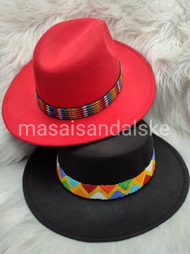 Chapeaux Fedora, chapeau fedora perlé africain