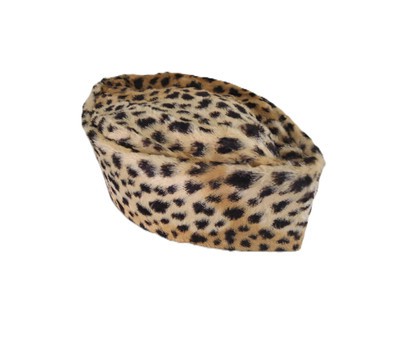 Velvet Leopard Print Kufi Cap, African Wedding Hat