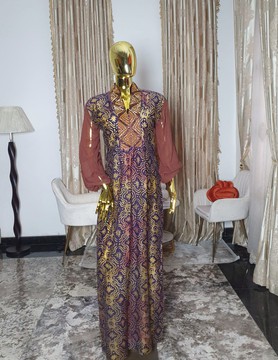 Adire Chiffon dress