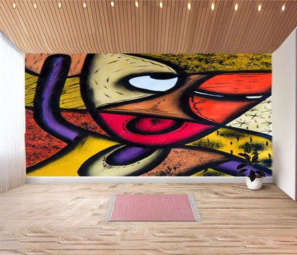 Nigerian Wall Art Sticker Traditional Decor