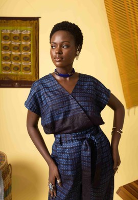 Combinaison Mossane en indigo