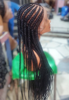 Lala African Woman Exquisite Cornrows