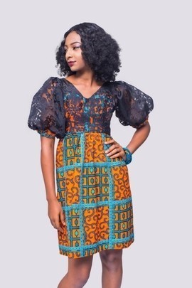 African Print dress, Ankara dress, African Womens Clothing, Womens Clothing, Organza Dress