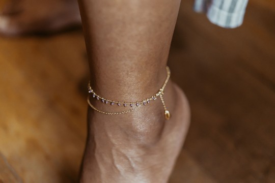 Caurine 🐚 ANKLE JEWEL YABASSI AMETHYST