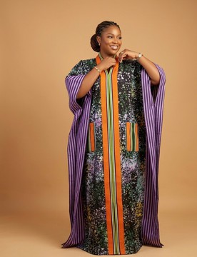 Adire Backless Halter Maxi Dress|Garden parties|Casual fit|Daytime Outings|Brunch dates