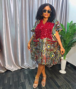 Rich Aunty Vibes Adire BuBu/Agbada/BouBou