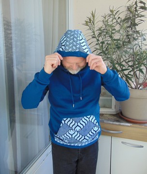 Sweat shirt  à Capuche -  UNISEXE Wax Taille L