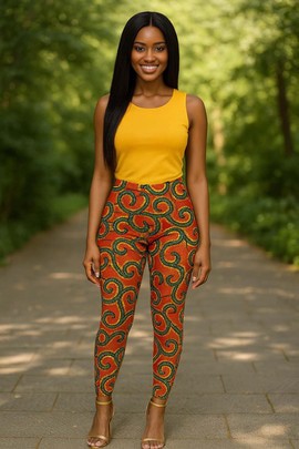 Leggings en wax imprimé africain - Un héritage audacieusement inspiré