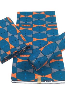 6 YARDS FABRIC WAX ANKARA FABRIC PATTERN: