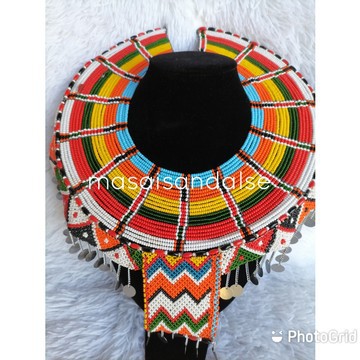 Maasai wedding necklace , African jewelry , Tribal Beaded necklace , Women necklace