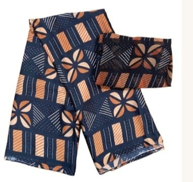 TISSU SOIE IMPRIMÉ MOTIF BOGOLAN