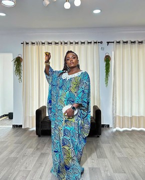 Élégante robe boubou en Ankara, robe de cérémonie en Ankara, tenue traditionnelle pour mariage/occasion