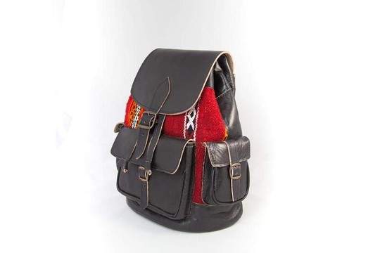 Very good quality handmade original real leather backpack
