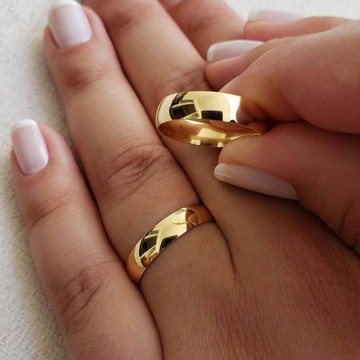 18k gold plated 8mm ring -anniversary band -gift-fashion ring