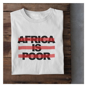 Africa NOT POOR WHITE T-SHIRT