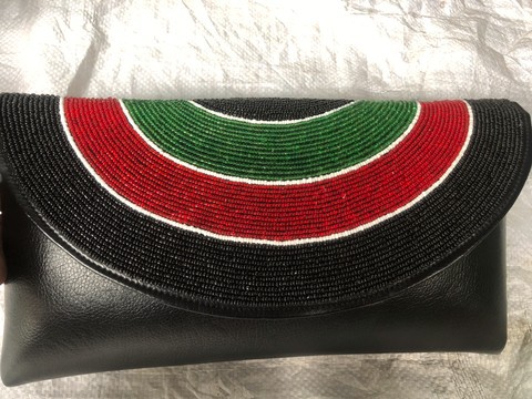 Beaded Clutch bag/evening purse/beaded purse/handmade beaded clutch bag