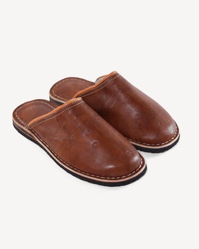 Genuine genuine leather slippers