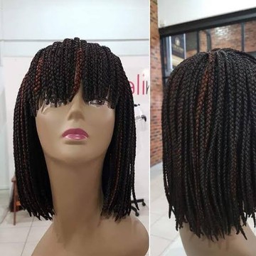 Dupsy  short bod braid, full fringe braids, closure, African style