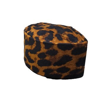 Casquette en velours imprimé animal guépard, casquette haoussa, casquette Igbo, chapeau Fulani, chapeau pour homme africain
