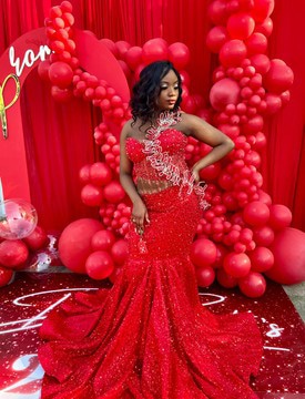 Valentine's Dress Dress, Engagement Dress, Red Dress, Prom Dress, Ashoebi Ladies Dress
