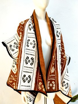 Bogolan kimono afro