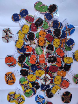 100 Maasai earrings / Wholesale maasai strings / Handmade earrings for women