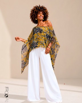Mini kimono dress / asymmetrical tunic / chiffon beach square