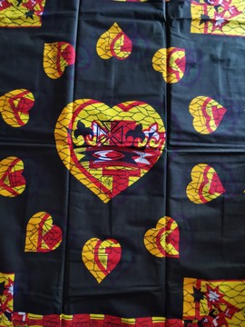 COUPON AFRICAN WAX FABRIC PATTERN: