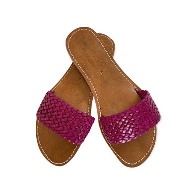 Sandale en cuir véritable haute qualité fait main mode femme