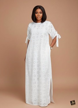White Lace Maxi Gown