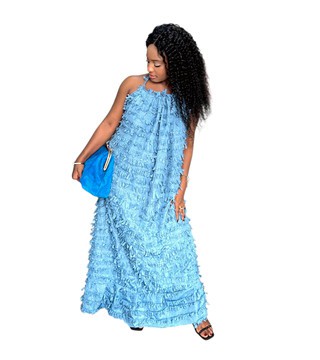 Jada Robe longue élégante et raffinée pour femme, pour les mariages et les grandes occasions